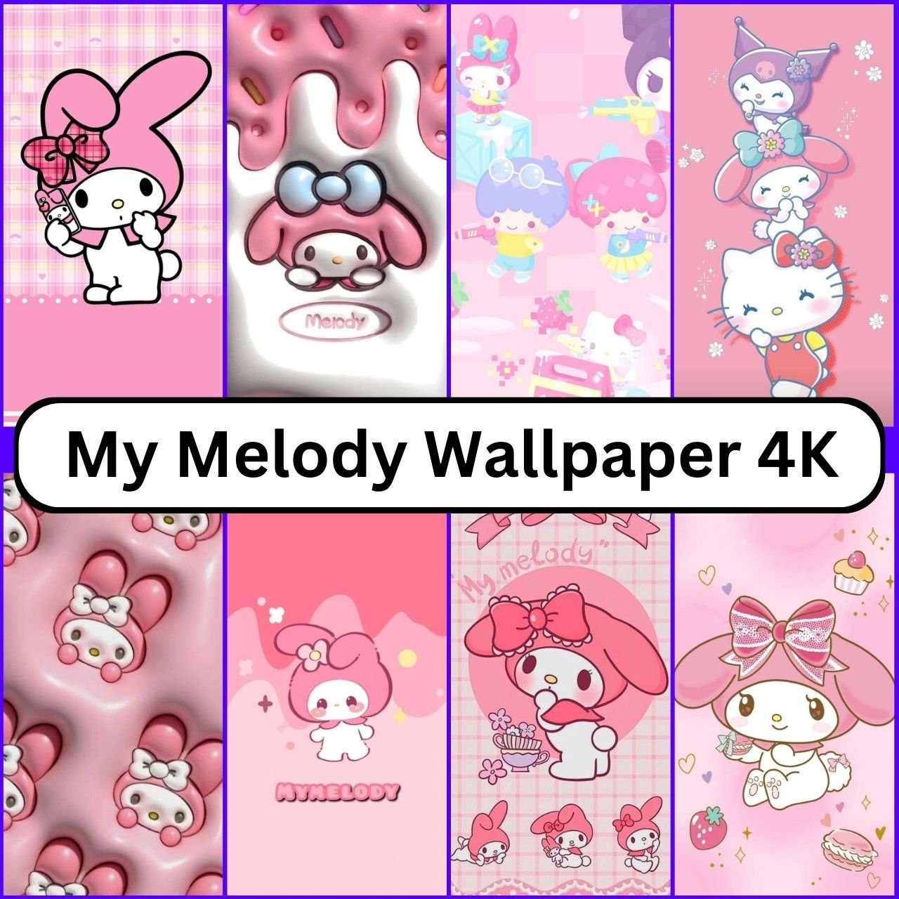 1408 My Melody Wallpaper 4K, HD, 1080p Aesthetic Free